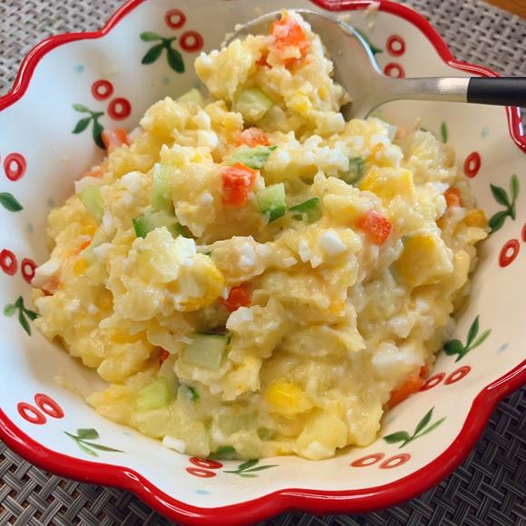 减脂低脂减肥餐：土豆泥鸡蛋沙拉