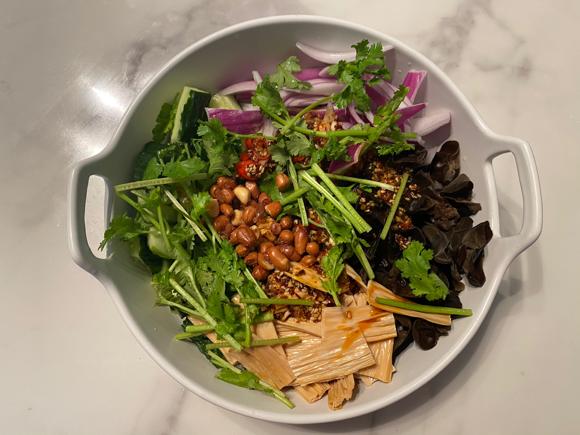 低脂减肥减脂餐：凉拌木耳腐竹