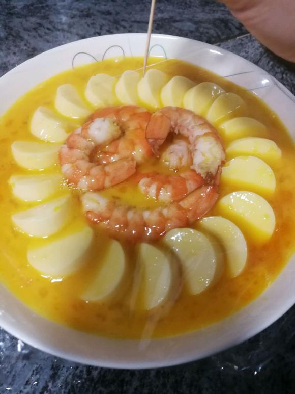 减脂减肥餐：日本豆腐蒸鲜虾