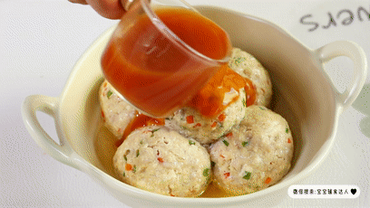 宝宝辅食点心：蒸豆腐肉丸