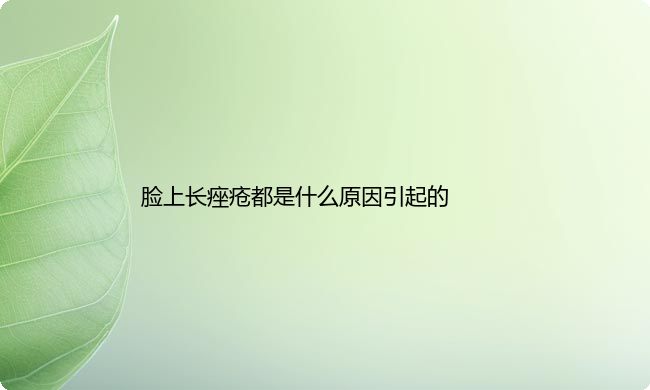 脸上长痤疮都是什么原因引起的