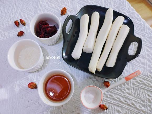 养生又养颜的玫瑰蜜汁山药泥【减肥食谱】