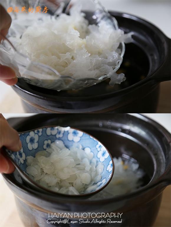 春日养生美容汤：桃胶皂角米银耳羹