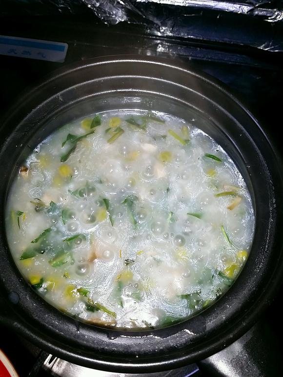 蒲公英豌豆鸡肉粥-抗菌消炎、调和脾胃、增强免疫力
