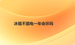 冰箱不插电一年会坏吗