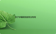 孩子学编程到底好不好
