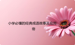 小学必懂的经典成语故事及应用：儿皇帝