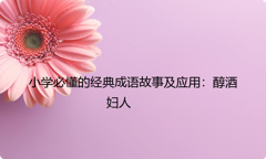 小学必懂的经典成语故事及应用：醇酒妇人